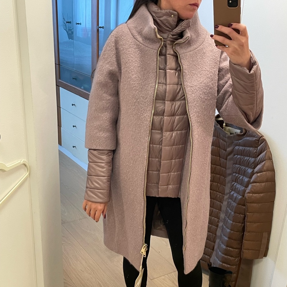 Brand new authentic Herno curly coat sz 42 Orig $1295